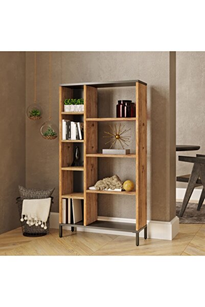 L'occi Concept Joseph Kitaplık Metal Ayaklı Çam Jz3-aa