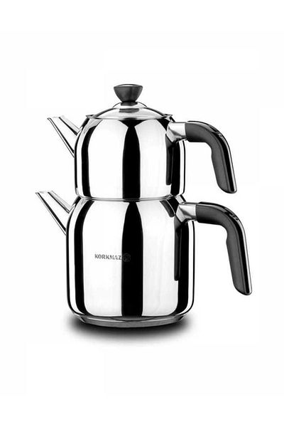 KORKMAZ Merisa Kappa Mega Black Teapot Set A079-01