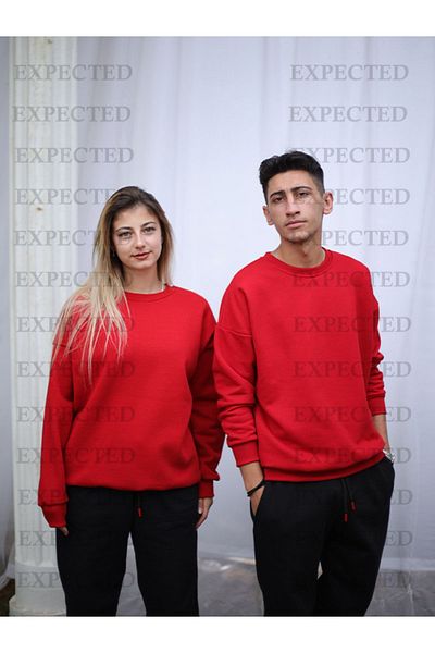 EXPECTED Dear Oversize Raised Sweatshirt - Couple Combinations, 2 Pieces