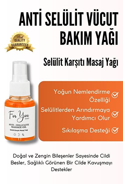 For You Gold Anti Selülit Vücut Bakım Yağı – Selülit Karşıtı Masaj Yağı (antiselülit)