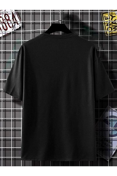 MODARİCH Forgotten Cat T-shirt -black, Printed, Crew Neck, Oversize, Short Sleeve, Boyfriend, Loose