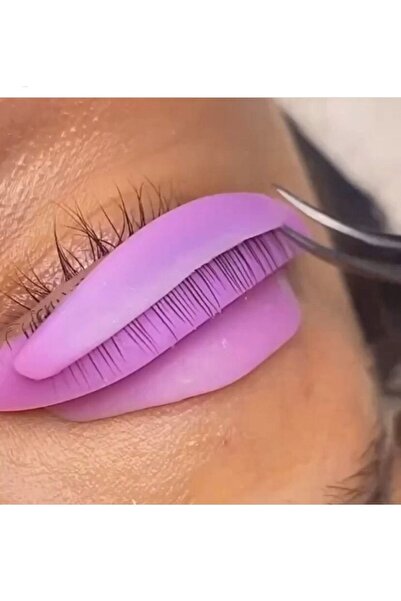 Lush Studio Kirpik Lifting Bariyer Silikon Kısa Kirpikleri Kilitler Pembe