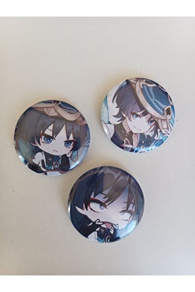 kleeyiseviyorum Genshin Impact Scaramouche Wanderer Anime Buton Rozet 37mm 3 ...