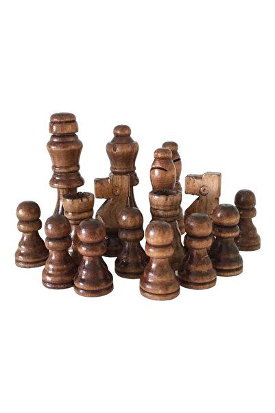 RAMO'S STORE Ahşap Satranç Piyon Seti No :3 Aynı Gün Hızlı Kargo ( Chess Pawn)