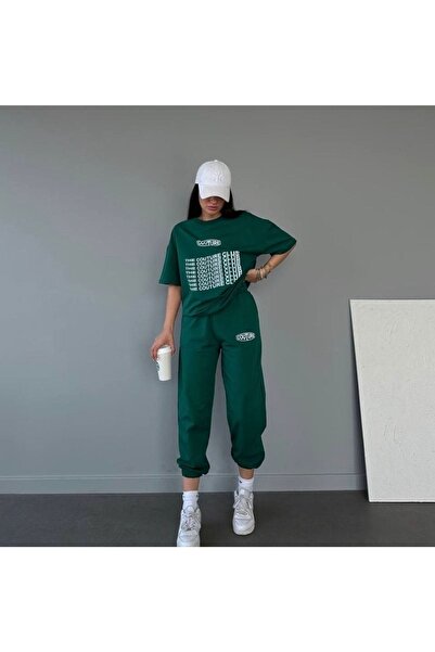 MODARİCH Coutre Φούτερ και Μπλουζάκι - Πράσινο Μπλουζάκι Jogger, Σετ Φόρμας O...