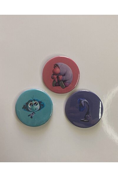 Hara Company Ters Yüz 2 Filmi 3’lü Rozet Seti ( Utanç, Gıpta ve Bıkkınlık)