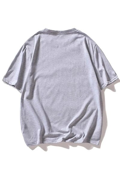 MODARİCH Stranger Things T-shirt - Grey, Oversize, Printed, Crew Neck, Printed, Short Sleeve, Loose