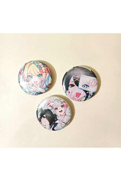 kleeyiseviyorum Needy Girl Overdose Anime Buton Rozet 37mm 3 adet