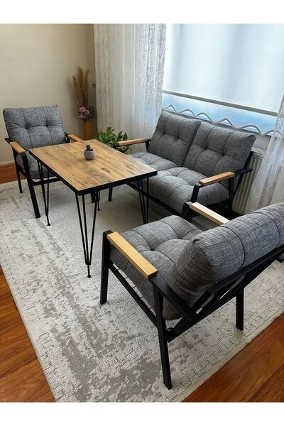 Green Garden Gülizar,Model, Balkon, Bahçe, Cafe, Metal Koltuk Takımı, Bahçe T...