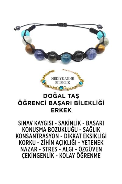hediye ürün al Hakiki Doğal Taş Sınav Kaygısı Dikkat Eksikliği Giderici Motiv...