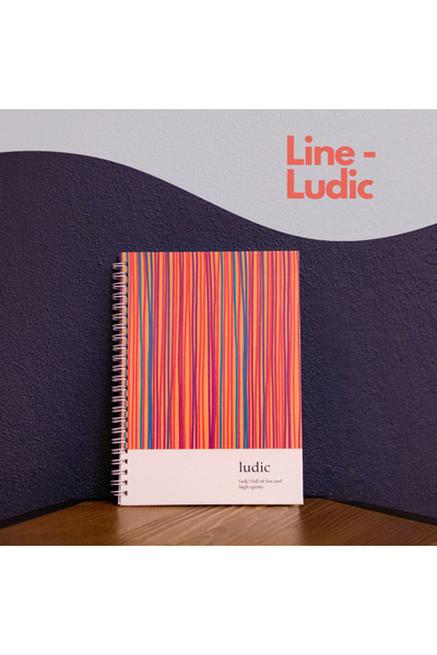 Moon Book Line - Ludic- Spiralli Defter