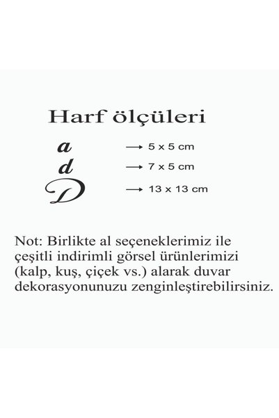LEYLASER Kişiye Özel Üretilen Ahşap Mdf Duvar Yazısı 120 Harfe Kadar
