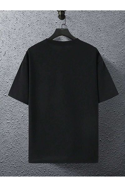 Mythologie T-Shirt με λογότυπο Triangle - Μαύρο εμπριμέ κοντό μανίκι με λαιμόκοψη
