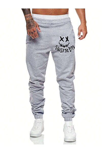 Mythologie 2 Πακέτα Smile To Life Sweatpants Jogger - Μαύρο και γκρι με στάμπα από καουτσούκ με ψηλή μέση