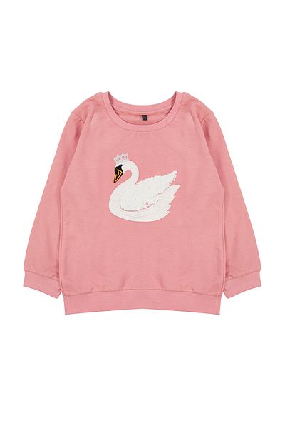 TRENDYOLKIDS Animal Printed Salmon Knitted SWeatshirt - TKDAW25sw00001