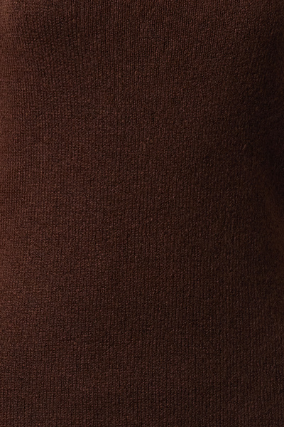 Trendyol Collection Mini úpletový kardigan a sada šatů – hnědá, měkká textura Twoaw25El00063