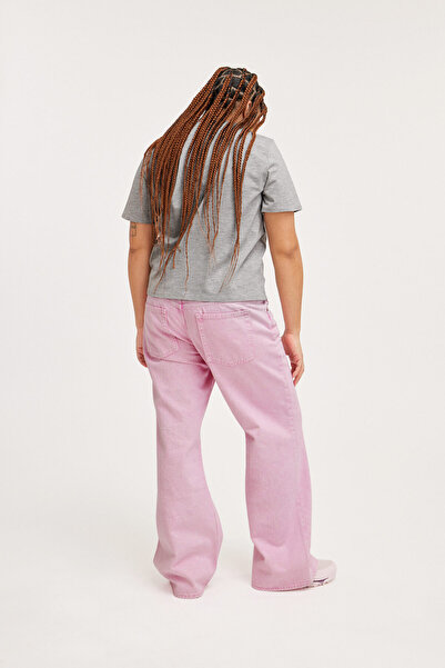 Monki Ewa Gray Women's T-shirt - 122871401324 Model