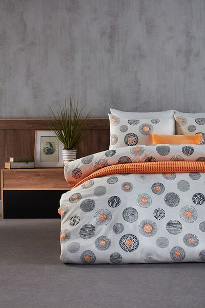 Doqu Home Σετ παπλωματοθήκη Cosmos Single King Size Grey Polycotton