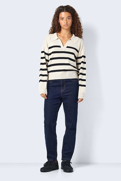 Noisy May Nmfı L/S Polo Neck Knit Fwd Noos