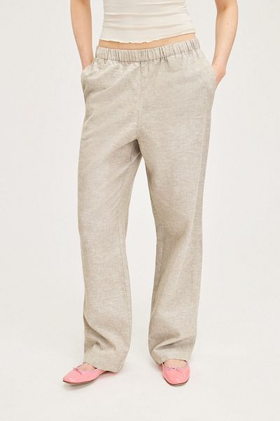 Monki Valley Linnen Trousers - Comfortable Cut