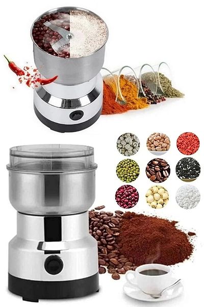 Rosemor Electric Steel Coffee Spice Grinder - Rice Pepper Grain Chopper Food