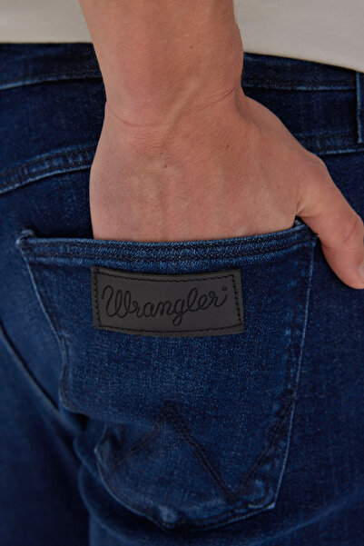 WRANGLER Regular Fit Regular Cut Low Waist Straight Leg Blue Greensboro Jeans