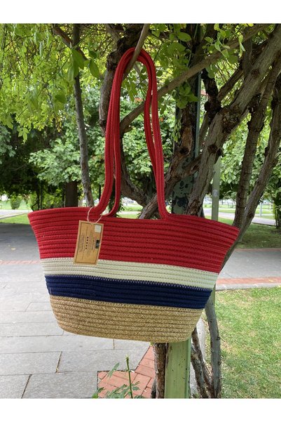 my doğa store Straw Jute Look Clutch Bag Beach Bag Shoulder Bag
