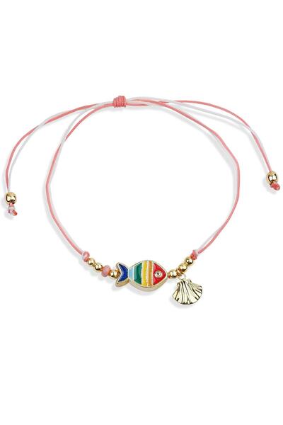 Klips Concept Mineli Balık Detay Çift İp Halhal