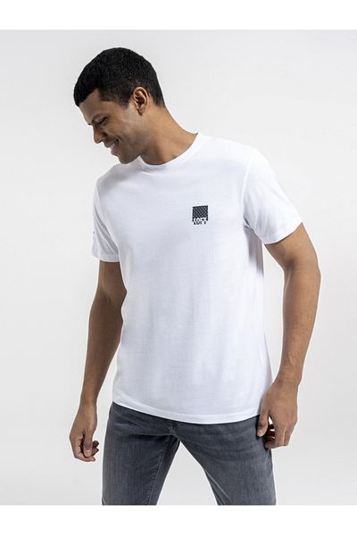 Loft Lf 2035328   Men's Regular Fit T-Shirt - Sleeves, White, S - St07257-White-S