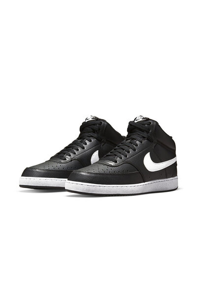 Nike Erkek Günlük Ayakkabı Court Vision Mid Next Nature DN3577-001 Siyah