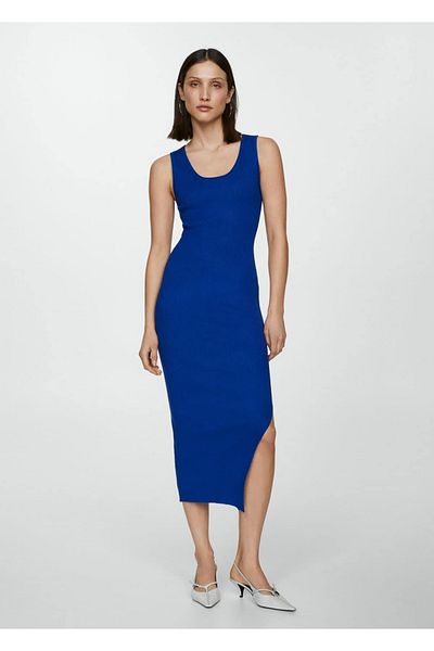 MANGO Woman Rochie midi cu elastic