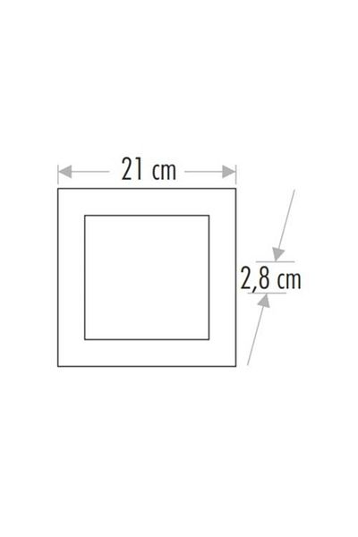 Cata 18w Surface Mounted LED Panel - Square Daily Use Cat Ct-5234g