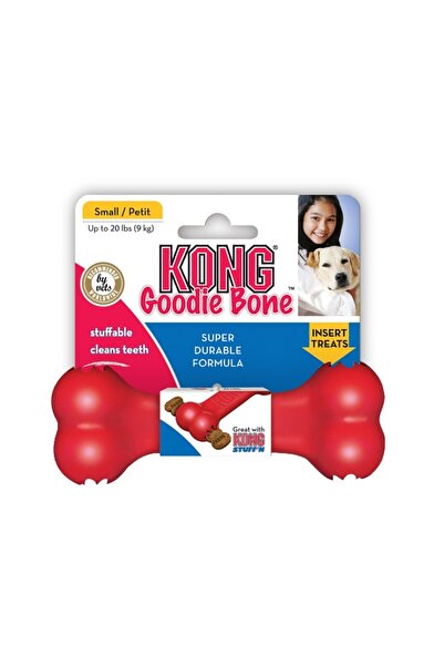 Kong لعبة عظم الكلب المطاطية الحمراء مقاس 13.5 سم