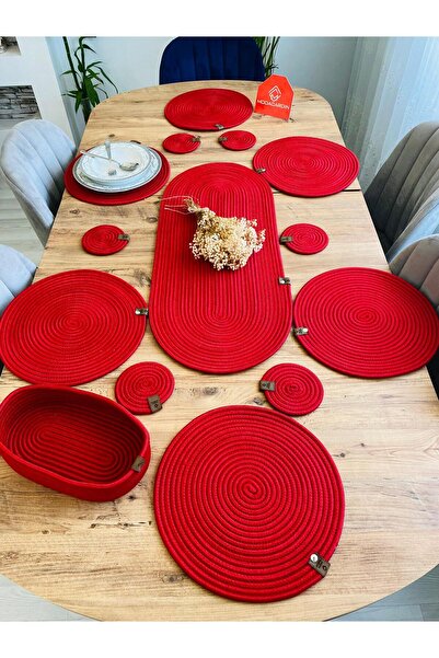 Genel Markalar hasır jüt sunum tabak altlığı  supla amerikan servis  runner s...