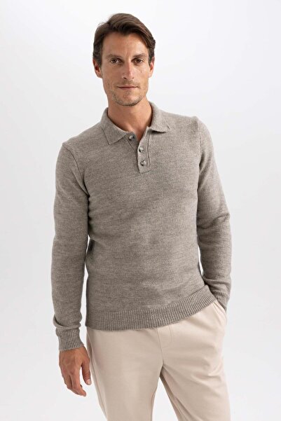 DeFacto Polo Neck Standard Fit Sweater - A9514ax23wn