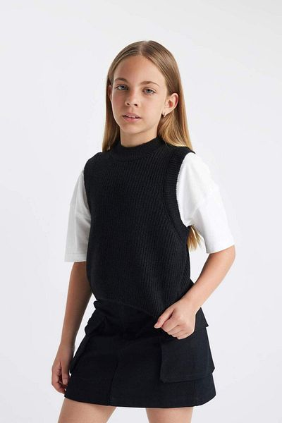 DeFacto Strickpullover für Mädchen mit Rundhalsausschnitt A2894a823au