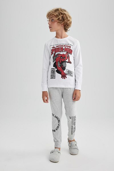 DeFacto Marvel Comics Langarm-Pyjama-Set für Jungen - A6728a823au