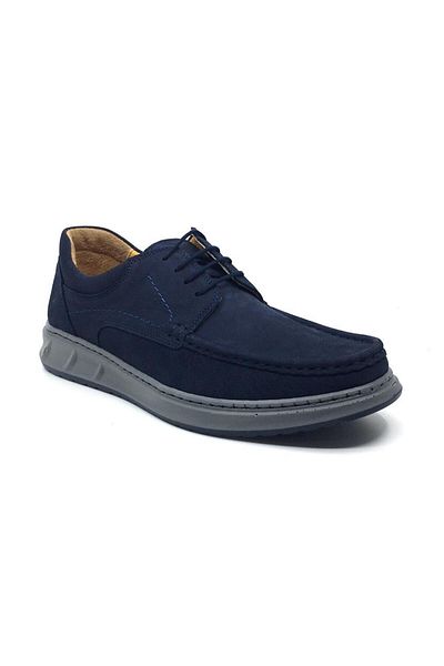 Luis Figo Orthopedic Men's Loafers - 100% Genuine Nubuck Leather, Comfortable Casual Shoes, Large Shoes 40-48