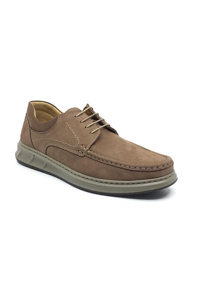 Luis Figo Orthopedic Men's Loafers - 100% Genuine Nubuck Leather, Comfortable Casual Shoes, Large Shoes 40-48