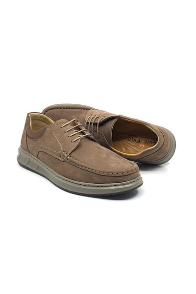 Luis Figo Orthopedic Men's Loafers - 100% Genuine Nubuck Leather, Comfortable Casual Shoes, Large Shoes 40-48