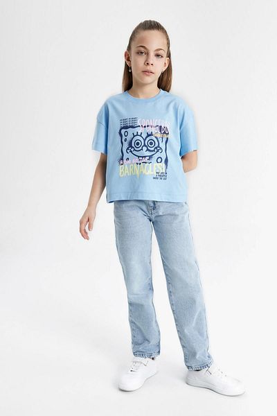 DeFacto Girl's Paperbag Standard Leg Jeans Trousers C4561A824SM