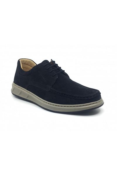 Luis Figo Orthopedic Men's Loafers - 100% Genuine Nubuck Leather, Comfortable Casual Shoes, Large Shoes 40-48