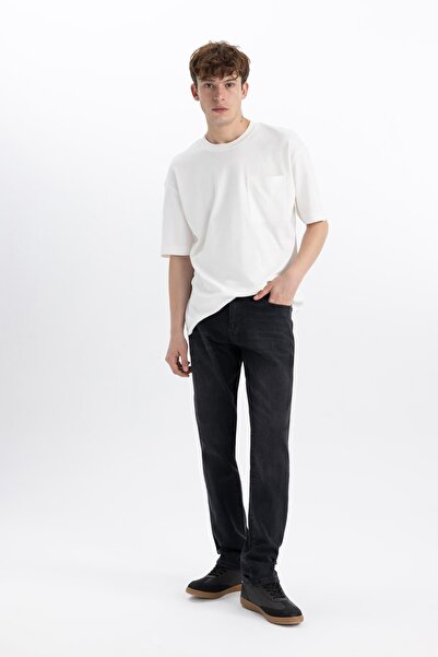 DeFacto Pedro Slim Fit Jeans - pravidelný pas, úzké nohavice B4539ax23au