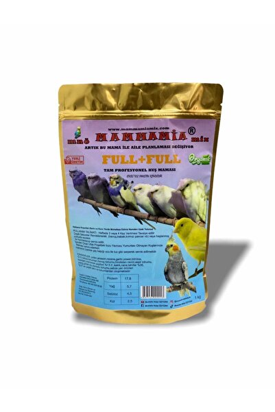 Mammamia Muhabbet Kuşu, Sultan Papağanı Ve Diğer Kafes Kuşları Için Tam Profesyonel Kızıştırıcı Mama 1 Kg