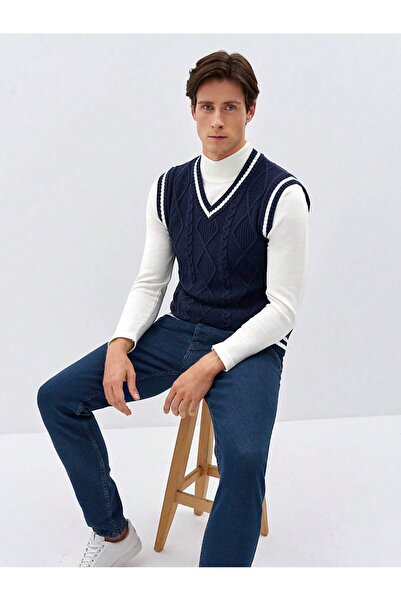 ATEMODAA ERKEK SAÇ ÖRGÜLÜ TRİKO SÜVETER