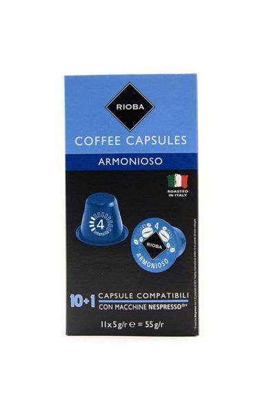 Rioba Rıoba Armonioso Capsules, 10 1 X 5 G Capsule Coffee