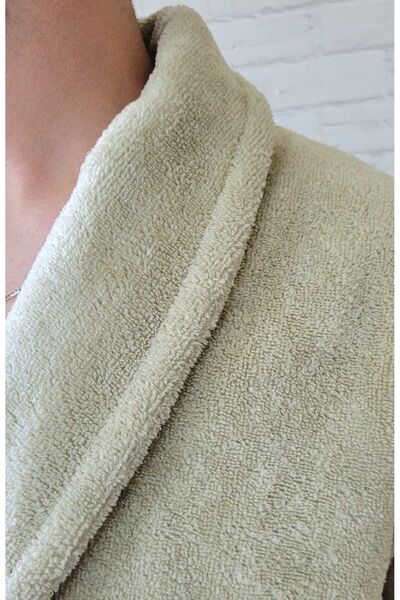Alpar Tekstil Cotton Soft Towel for Men and Women - Bathrobe / Beige