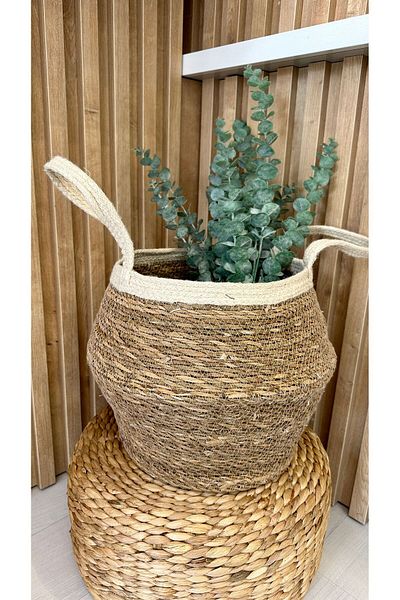 Decamor home Многофункционална плетена кошница с дръжка
