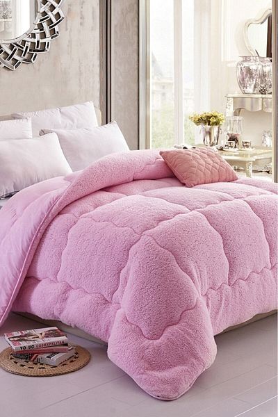 Eyüpoğlu Single Luxury Wellsoft Quilt Double Sided Quilt 155 X 215 Powder