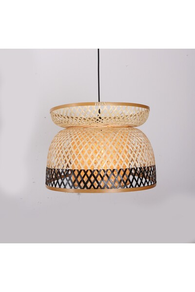 VORSİ AKSESUAR Ruham Bambu Avize (Bohem , Bambu , Rattan Salon-Oturma Odası Avize)